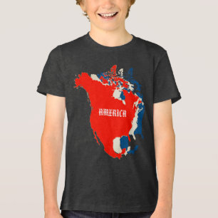 T-shirt En Tri-matière Drapeau tricolore américain