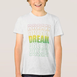 T-shirt En Tri-matière Dream Typography – Gradient Aesthetic Motivational