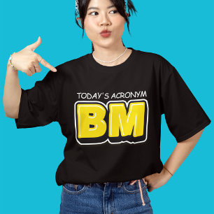 T-shirt En Tri-matière Drôle Acronyme d'Aujourd'hui Typographie Gras