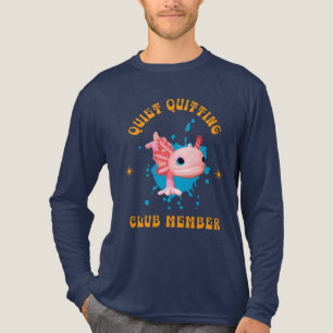 T-shirt En Tri-matière Drôle Axolotl Rose Membre du Club de la Démission 