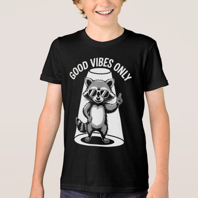 T-shirt En Tri-matière Drôle cadeau animal | Cool Raccoon Rock Star (Recto)