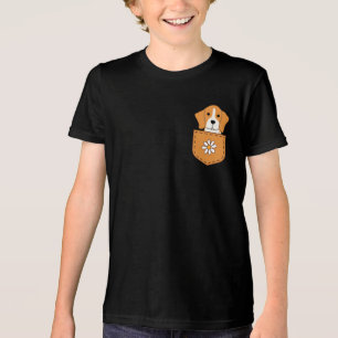 T-shirt En Tri-matière Drôle Chien Beagle Dans La Poche