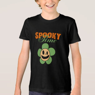 T-shirt En Tri-matière Drôle de fleur fantôme effrayante ,Citron vert eff
