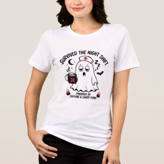 T-shirt En Tri-matière Drôle de Halloween Survivre à l'équipe de nuit Inf