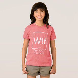 T-shirt En Tri-matière Drôle de Wtf, style tableau périodique 