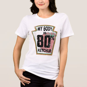T-shirt En Tri-matière Drôle Ketchup Lover à thème Sauce tomate Foodie Jo