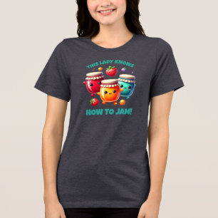 T-shirt En Tri-matière Drôle Mignonne Cette Dame Sait Comment Faire de la