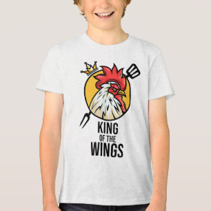T-shirt En Tri-matière Drôle poulet Roi ailes Fans Bbq Drumstick Don F