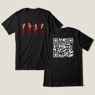 T-shirt En Tri-matière Drôle président QR Trump 45 47 Code de danse Noël