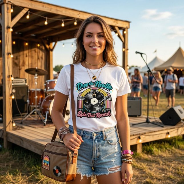 T-shirt En Tri-matière Drop the Needle (Créateur téléchargé)