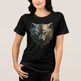 T-shirt En Tri-matière Dual Wolf Spirits