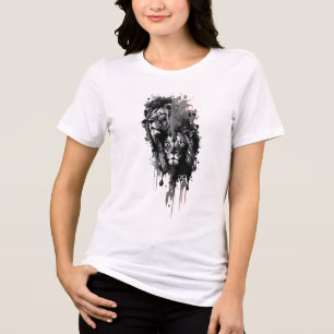 T-shirt En Tri-matière Dualité du roi, le souverain divisé