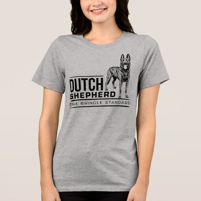 T-shirt En Tri-matière Dutch Shepherd -Hollandse Herdershond (Recto)