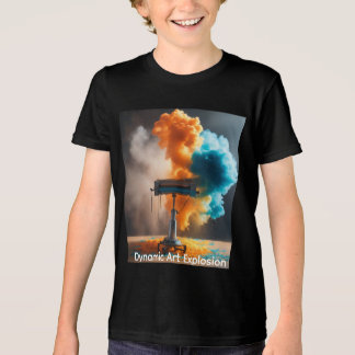 T-shirt En Tri-matière Dynamic Art Explosion, High-Speed Surreal Canvvas 