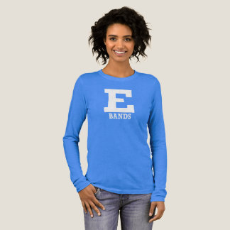 T-shirt En Tri-matière E-Bands Bleu Bella+Canvas Fermer Ajuster Longues M