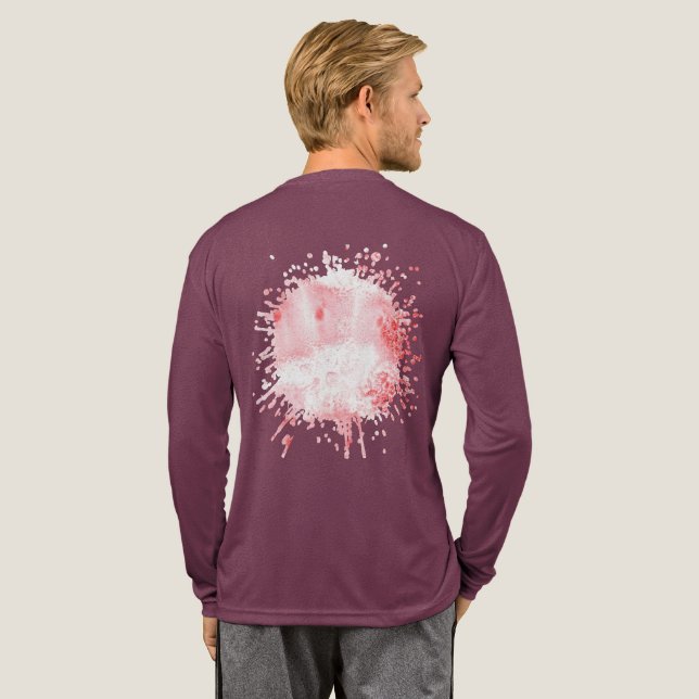T-shirt En Tri-matière Échos Cramoisis (Verso complet)