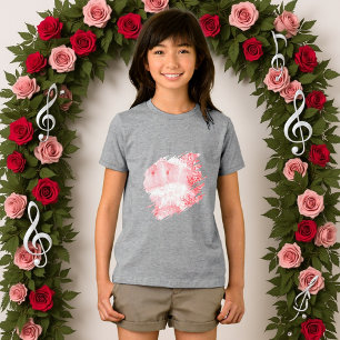 T-shirt En Tri-matière Échos Cramoisis