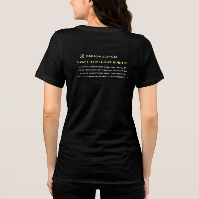 T-shirt En Tri-matière Éclairer la nuit pour Carson (Verso)