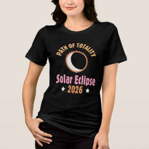 T-shirt En Tri-matière Éclipse solaire totale de 2026 zone de totalité