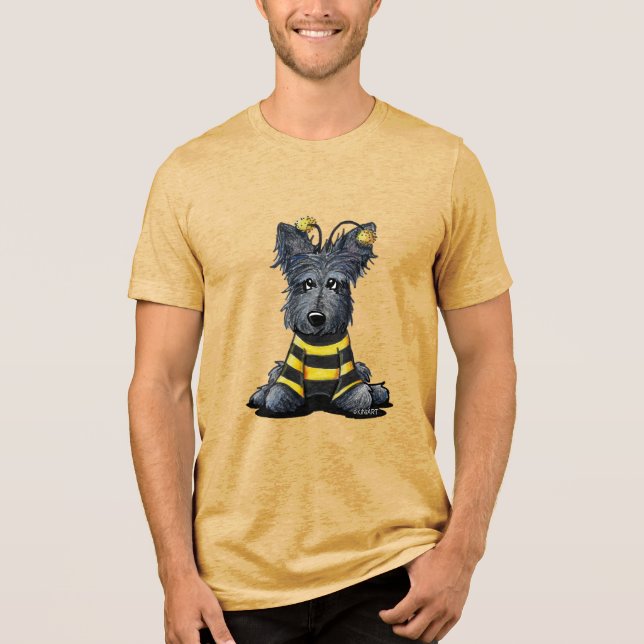 T-shirt En Tri-matière Ecosse Chien Bee (Recto)
