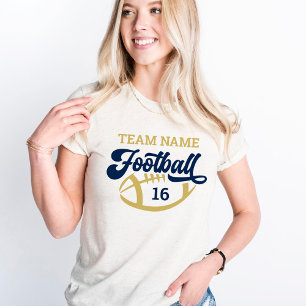 T-shirt En Tri-matière Écriture personnalisée d'équipe de football Gold O