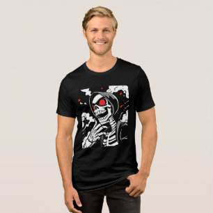 T-shirt En Tri-matière Edgy Manga Skeleton Tee - Style gras et ludique