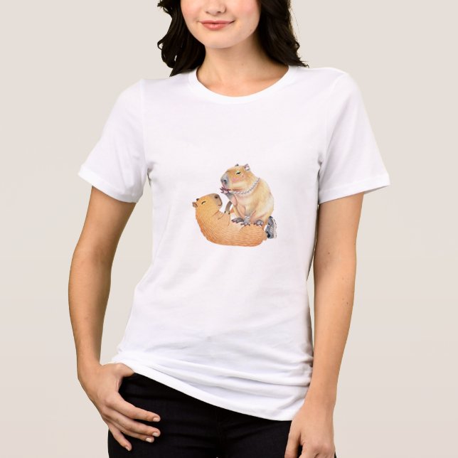 T-shirt En Tri-matière Édition spéciale Saint-Valentin capibara  (Recto)