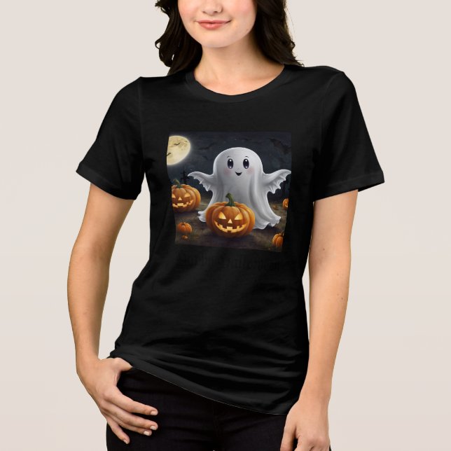 T-shirt En Tri-matière Éffrayant délice : Ghoost Halloween amusant (Recto)
