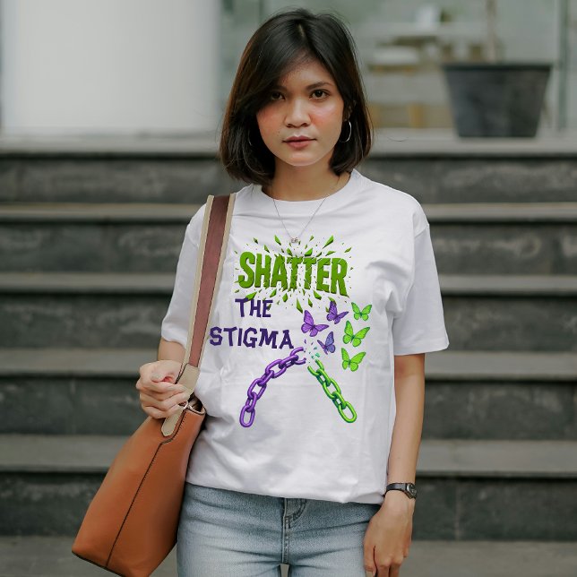 T-shirt En Tri-matière Effrayer la stigmatisation - Santé mentale (Créateur téléchargé)