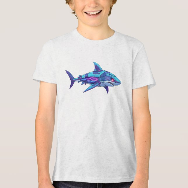 T-shirt En Tri-matière Electric Shark (Recto)