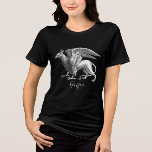 T-shirt En Tri-matière Elégant Silver Grey / Grey Griffin Légendaire Bête
