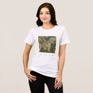 T-shirt En Tri-matière Élégantes fleurs d'orchidées Floral inspirant