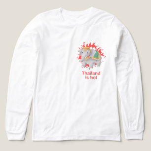 T-shirt En Tri-matière Éléphant thaïlandais mignon et la chaleur