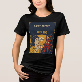 T-shirt En Tri-matière Elle aime le diable