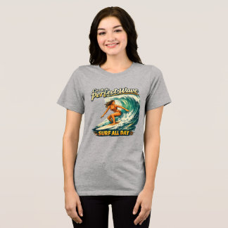 T-SHIRT EN TRI-MATIÈRE ELLE PEUT SUF TOUTE LA JOURNEE