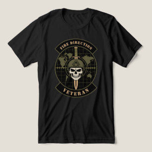 T-shirt En Tri-matière Emblème d'artillerie vétéran de direction de tir