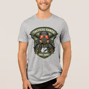 T-shirt En Tri-matière Emblème de badge militaire de joueur tactique
