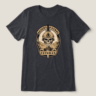 T-shirt En Tri-matière Emblème tactique de vétéran de patrouille du déser
