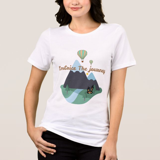 T-shirt En Tri-matière Embrasser Le Voyage (Recto)