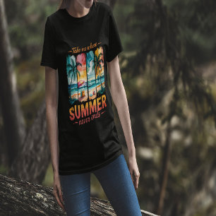 T-shirt En Tri-matière Emmenez-moi là où l'été ne se termine jamais
