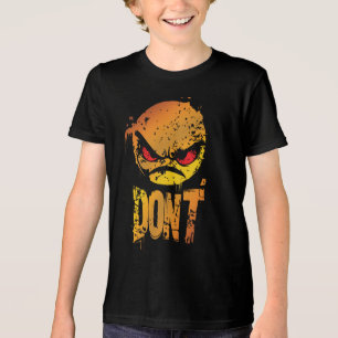T-shirt En Tri-matière Émoji Colère Gras avec Texte 'NE FAIS PAS'