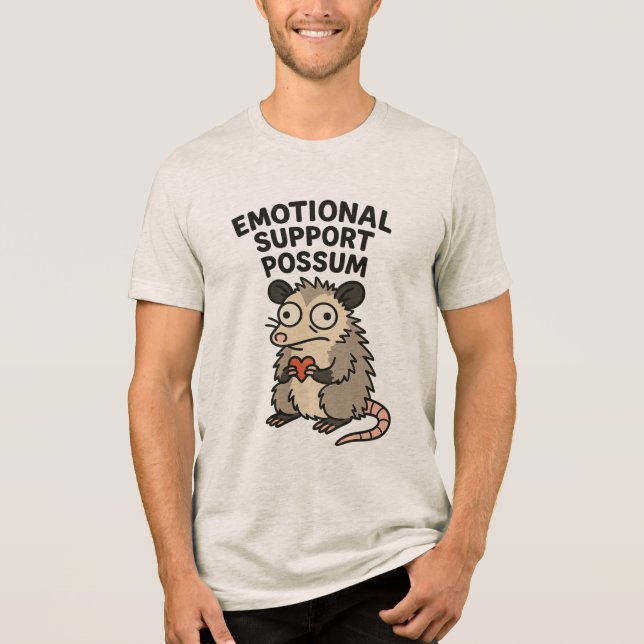 T-shirt En Tri-matière Emotional Support Possum (Recto)