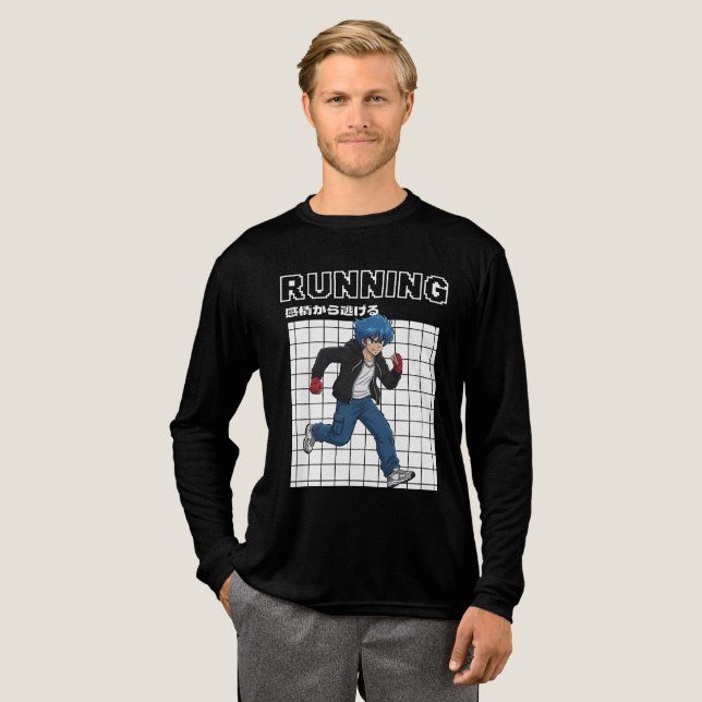 T-shirt En Tri-matière En course (Recto complet)