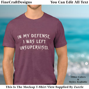 T-shirt En Tri-matière En ma défense Citation à la mode drôle Tri-Blend