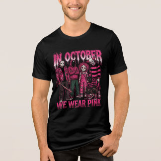 T-shirt En Tri-matière En Octobre Nous Portons du Rose pour la Sensibilis