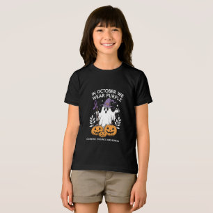 T-shirt En Tri-matière En Octobre, Nous Portons Violet Violent Fantôme De