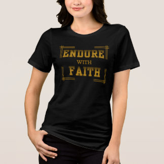 T-shirt En Tri-matière Endure with Faith Christian Inspirational