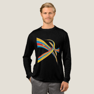 T-shirt En Tri-matière Energie de flux de couleurs - Design Renard du dés