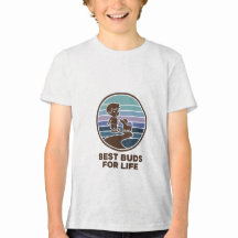 Enfant mignon et chiot sur une route