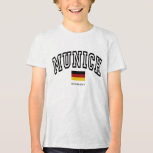 T-shirt En Tri-matière Enfants Munich Allemagne Varsity Vintage